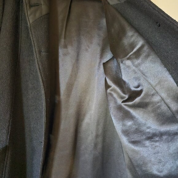 Jay Woolen Coat SZ 16 Black - Picture 7 of 8